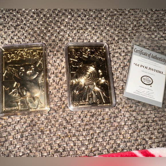 1999 23k Gold Plated Poliwhirl and Pikachu - crrs.pl 1999 23k Gold Plated Poliwhirl and Pikachu - crrs.pl